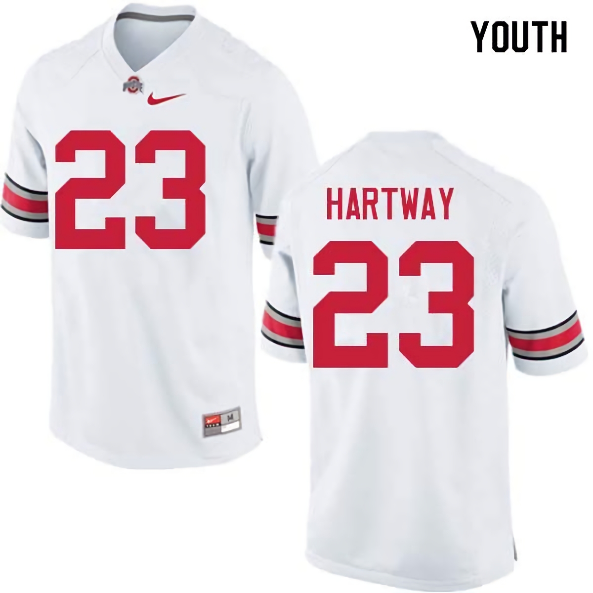 Michael Hartway Ohio State Buckeyes Youth NCAA #23 Nike White College Stitched Football Jersey YYJ5456BH